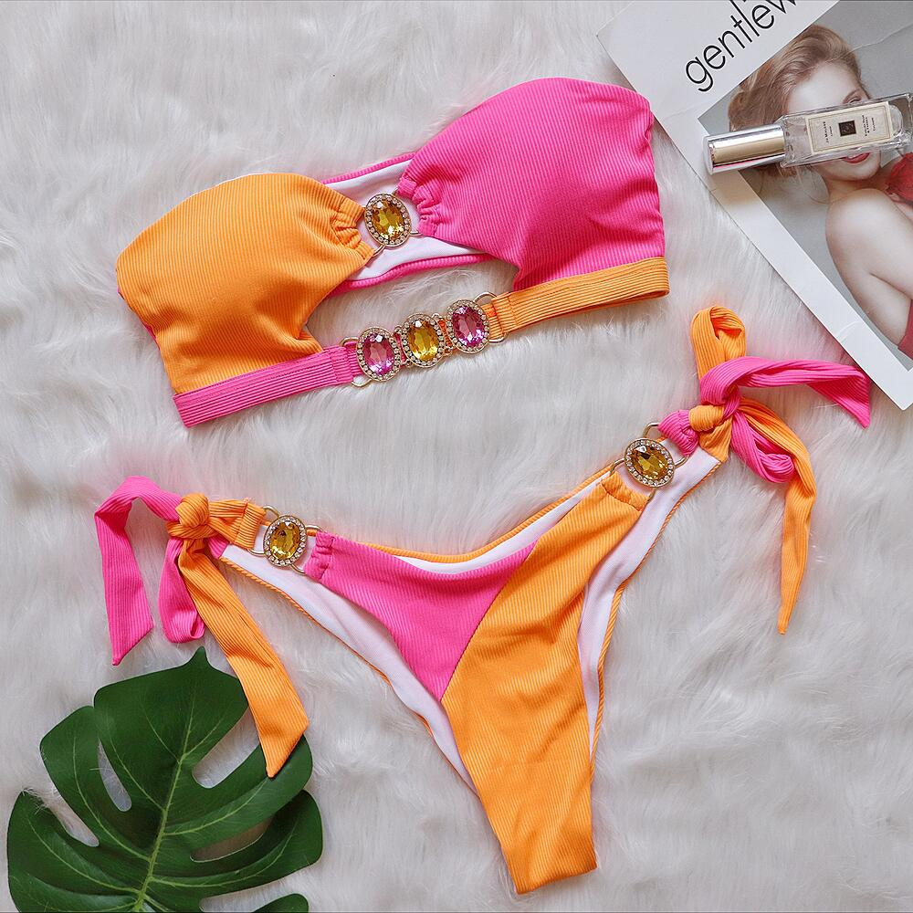 Bikini Fascia di Pietre Brillanti