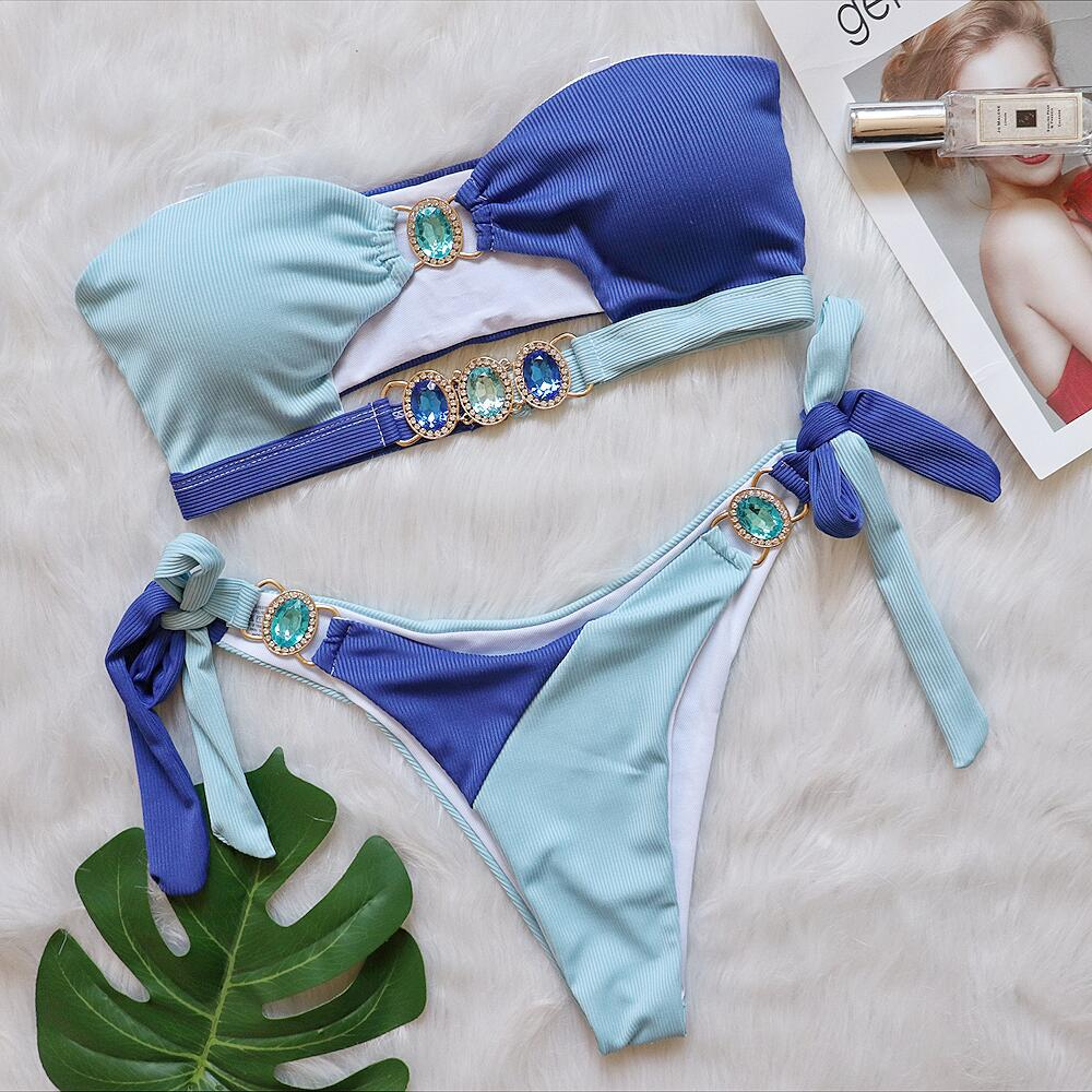 Bikini Fascia di Pietre Brillanti