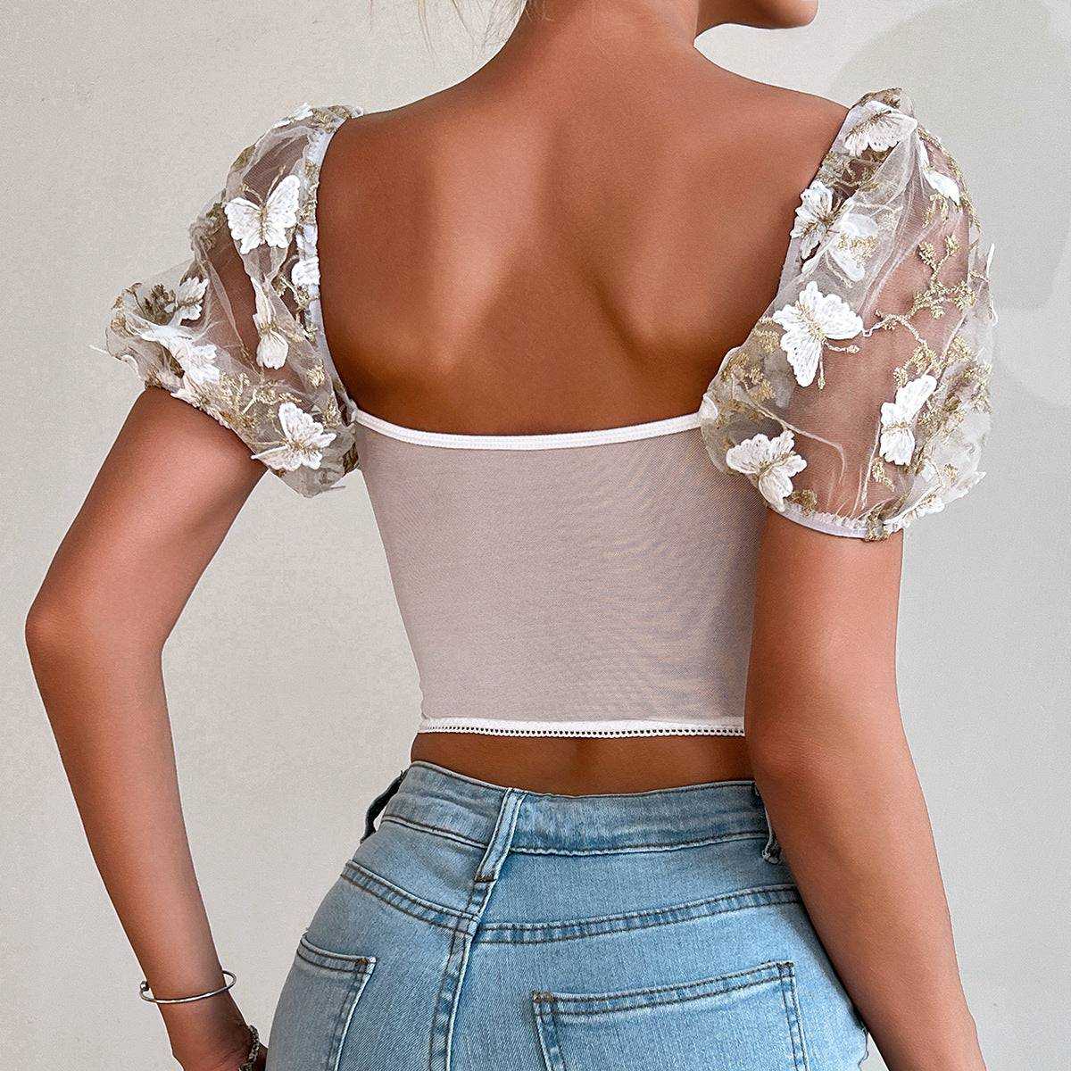 Top Blossom Butterfly - AmorosaBoutique
