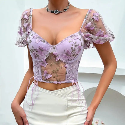 Top Blossom Butterfly - AmorosaBoutique