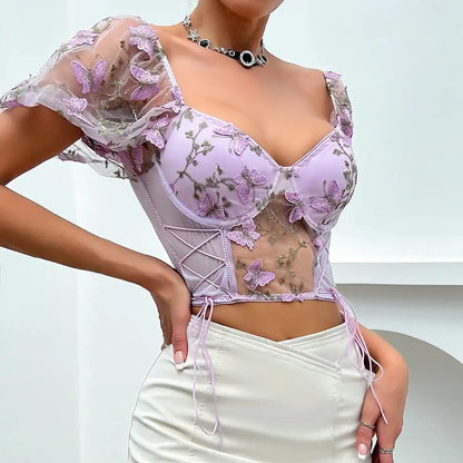 Top Blossom Butterfly - AmorosaBoutique