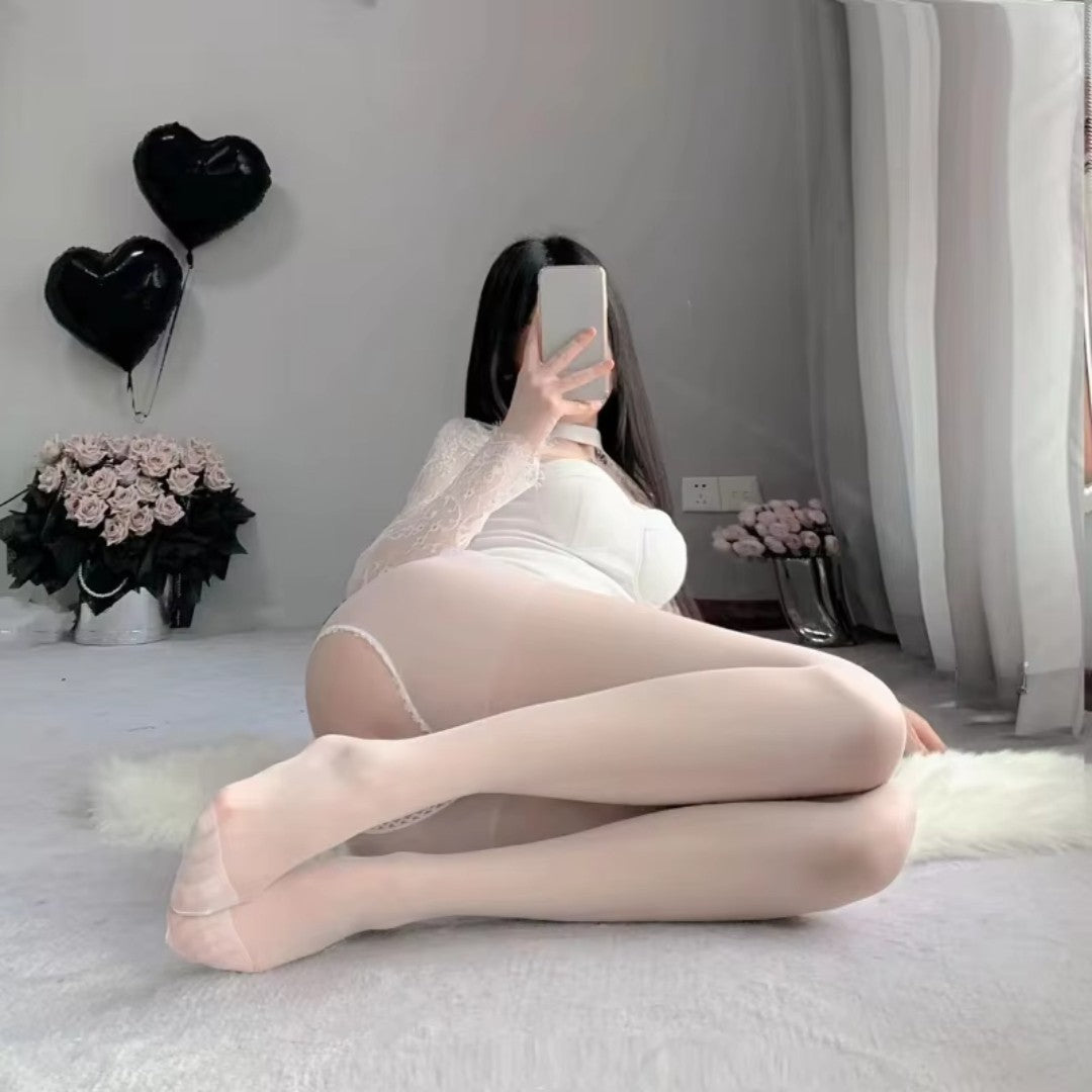 Collant di Seta con Apertura - AmorosaBoutique