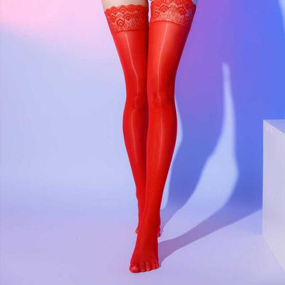 Calze in Merletto di Pizzo Lucido - AmorosaBoutique